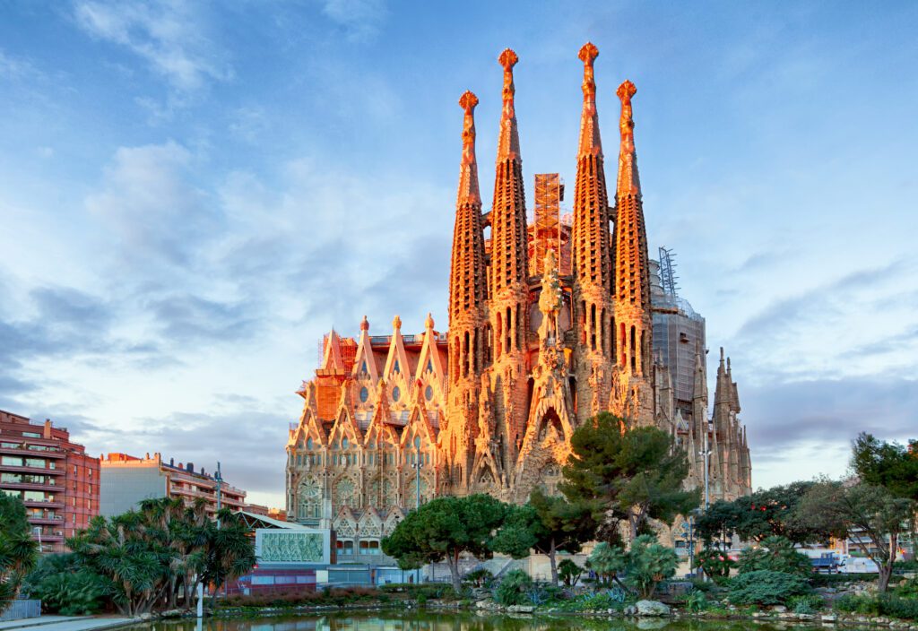 Barcelona, Spain February 10: La Sagrada Familia The Impress