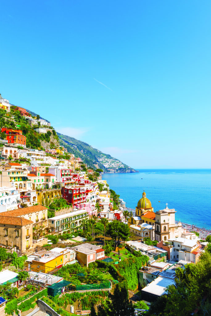 Aerial,view,of,positano,at,sunny,day